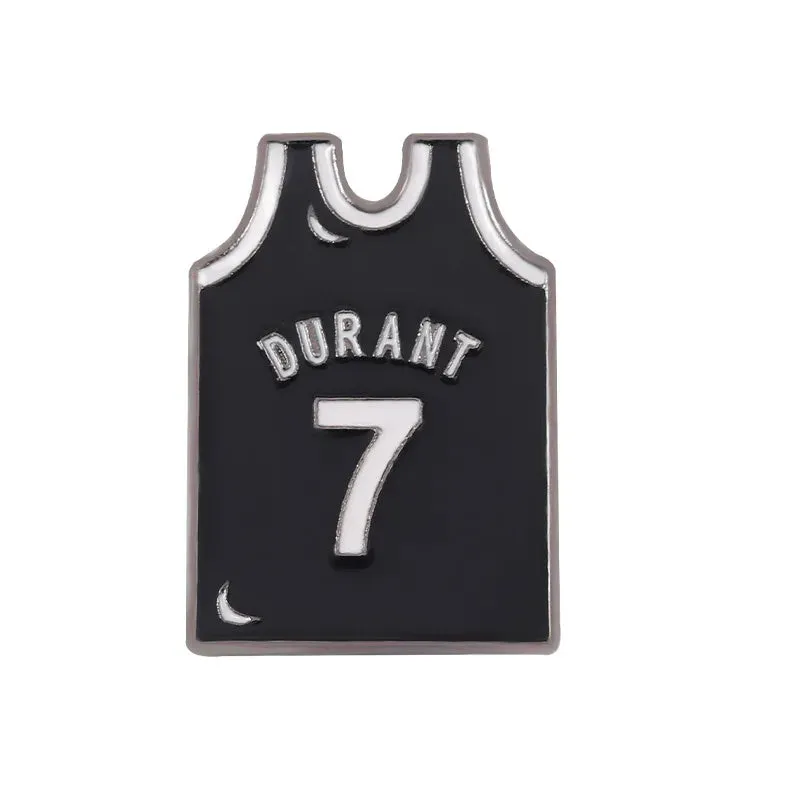 Basketball Clothes Brooch Cartoon Commemorative Gift Metal Badge Accessories Wholesale Bag Pins for Backpacks Backpack Pin Lapel