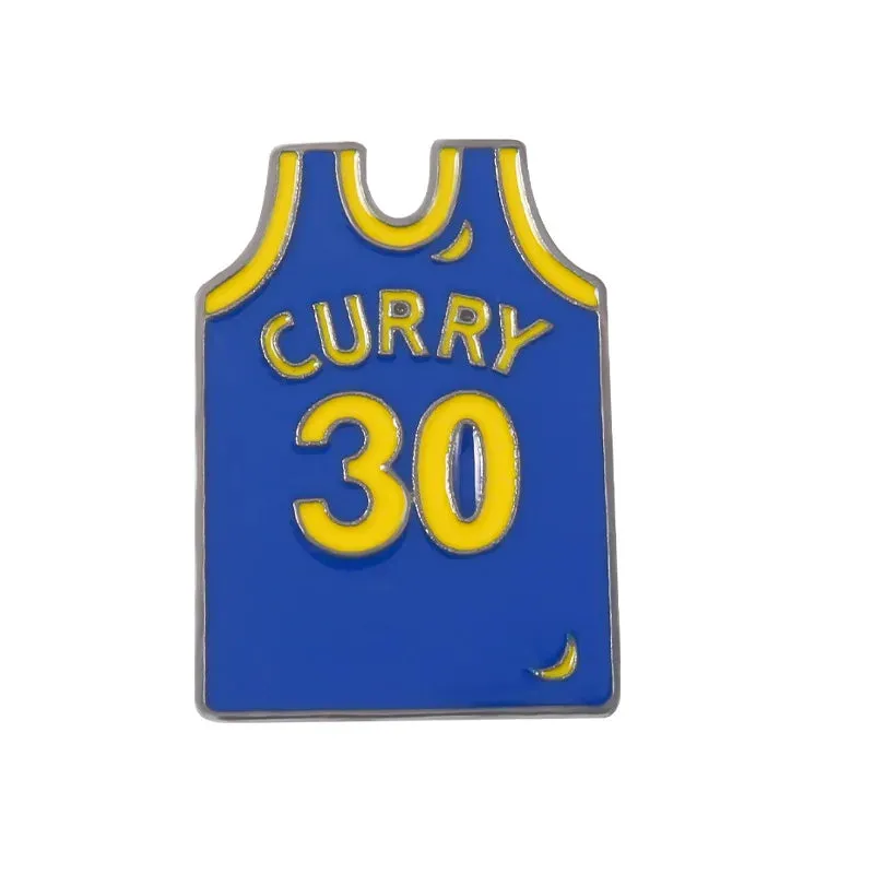 Basketball Clothes Brooch Cartoon Commemorative Gift Metal Badge Accessories Wholesale Bag Pins for Backpacks Backpack Pin Lapel