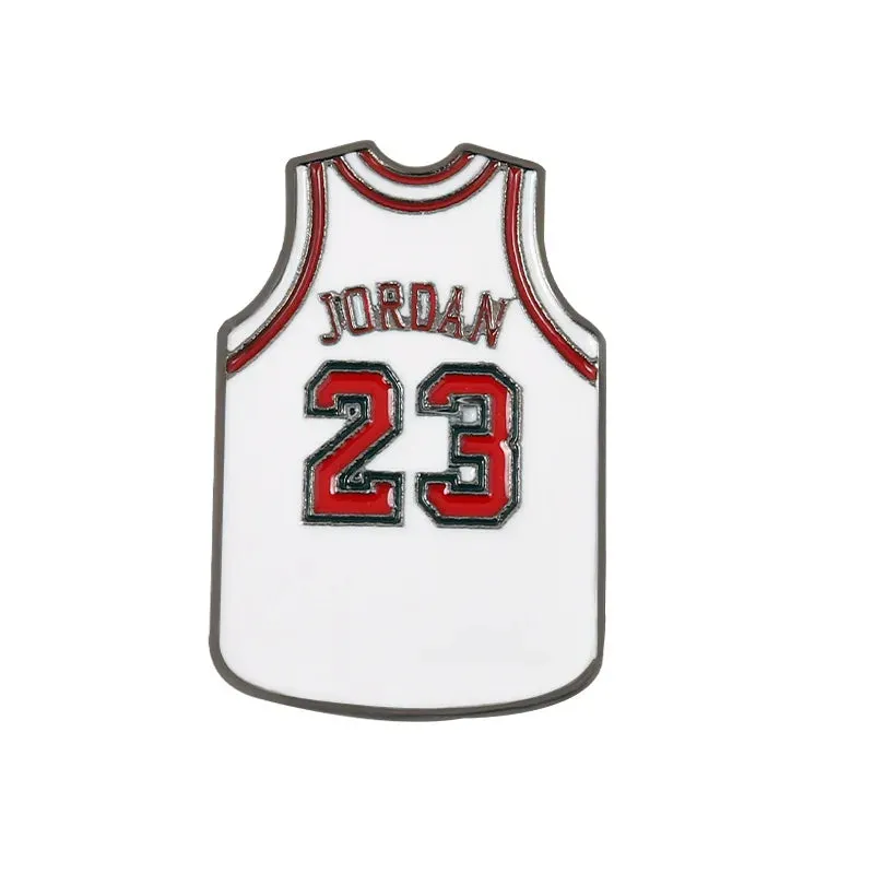 Basketball Clothes Brooch Cartoon Commemorative Gift Metal Badge Accessories Wholesale Bag Pins for Backpacks Backpack Pin Lapel