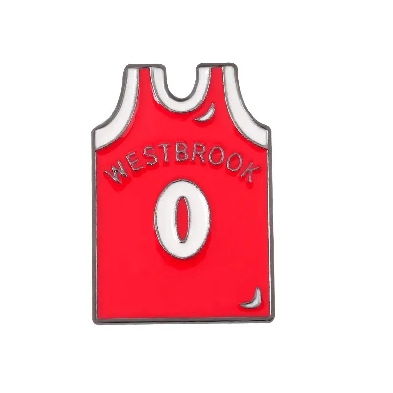 Basketball Clothes Brooch Cartoon Commemorative Gift Metal Badge Accessories Wholesale Bag Pins for Backpacks Backpack Pin Lapel