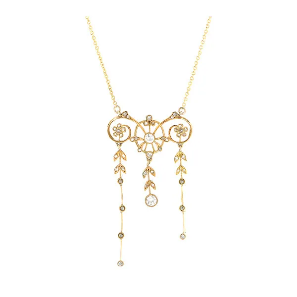 Belle Epoque Diamond Drop Necklace