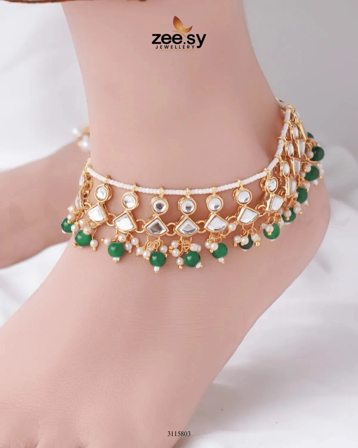 Benitoite Anklets