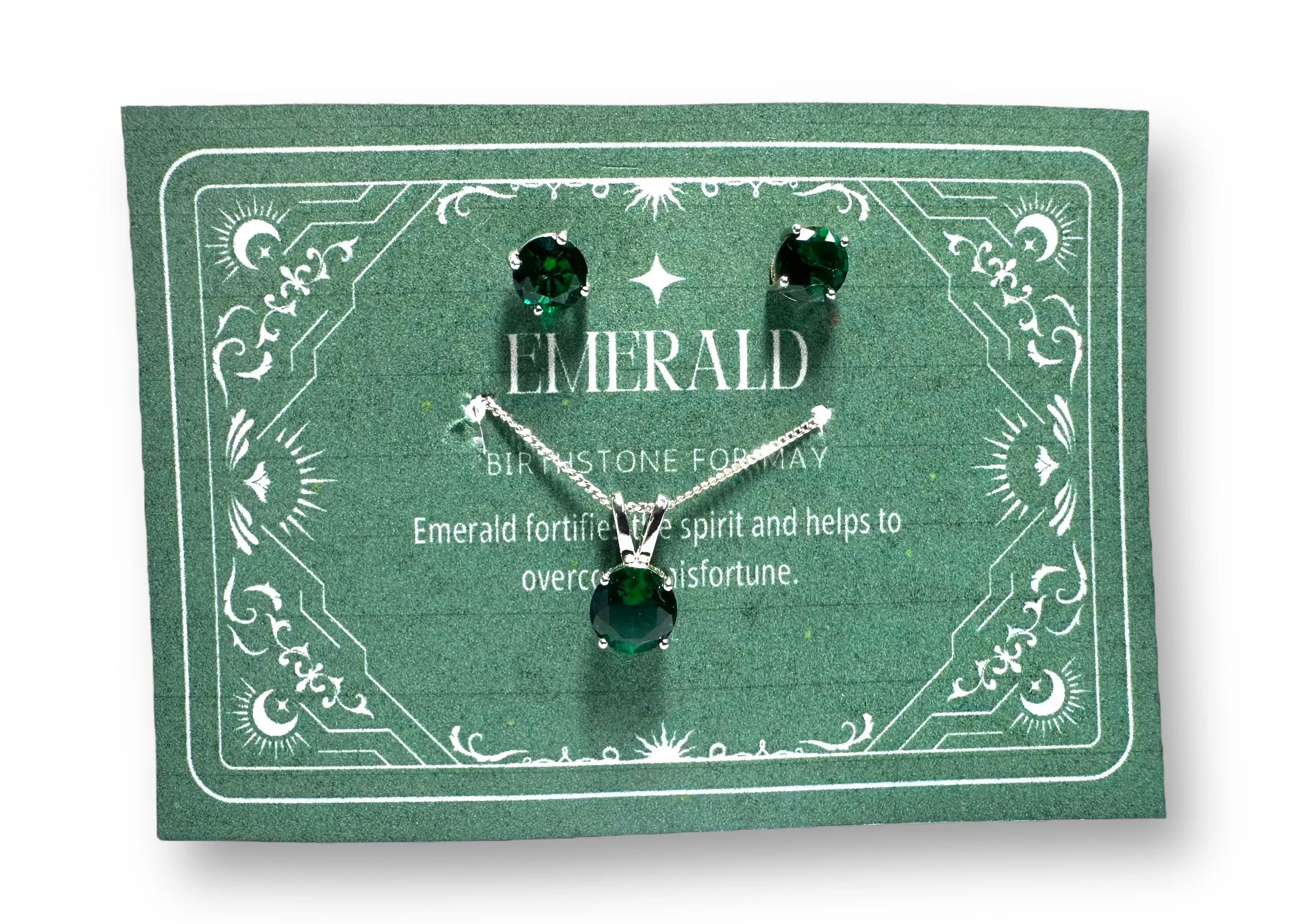 Birthstone Jewelry Set, Gemstone Earrings and Necklace sets