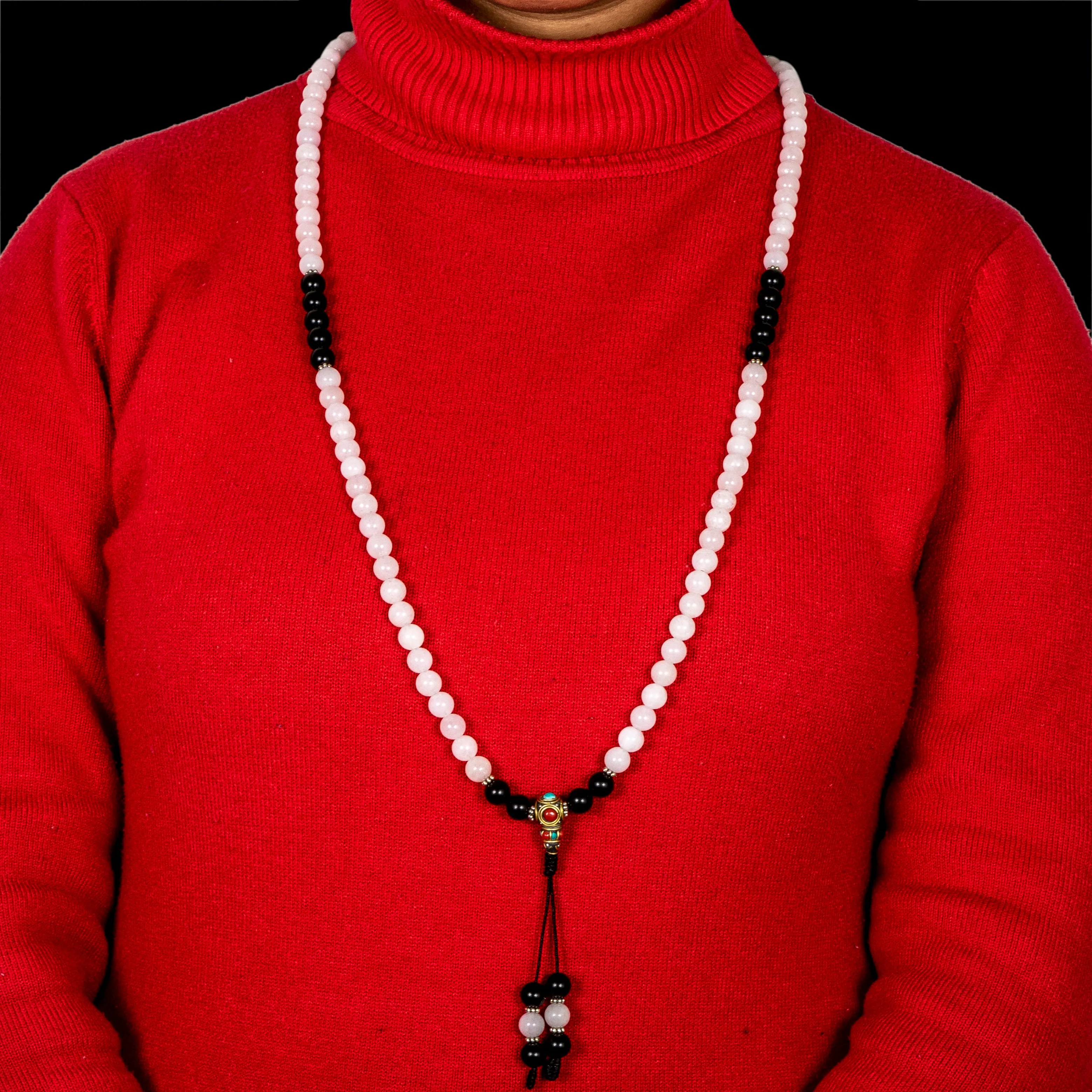 Black & White Onyx Mala