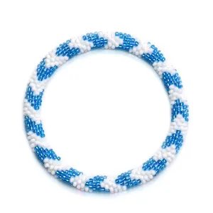 Blue Crush | Himalayan Glass Bead Bracelet