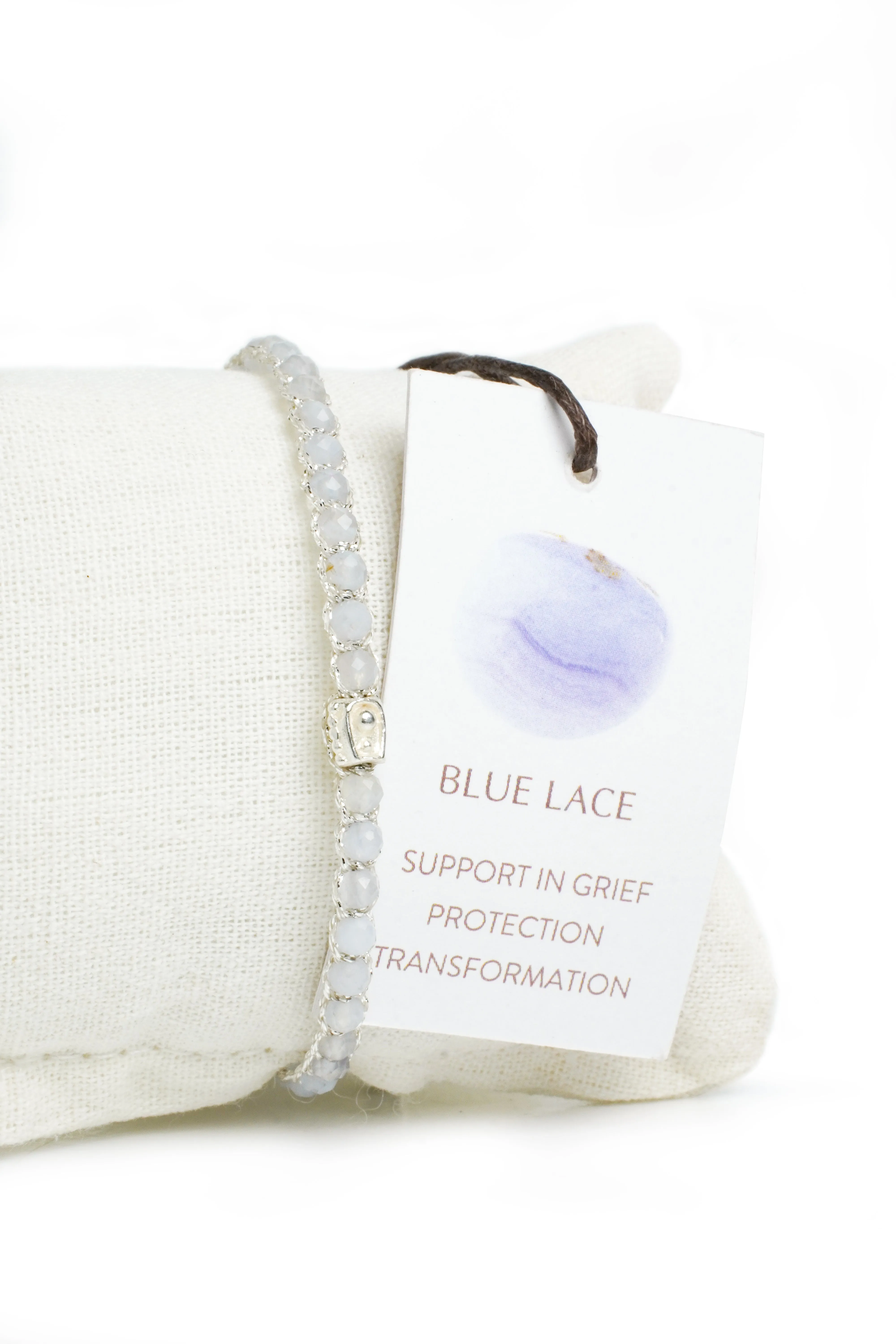 Blue Lace Bracelet | Silver