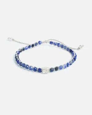 Blue Sodalite Bracelet | Silver