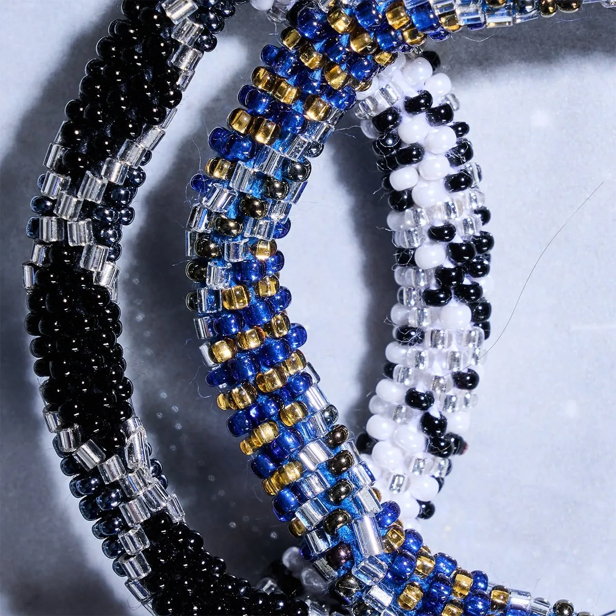 Blueberry Seeds | Himalayan Glass Bead Bracelet