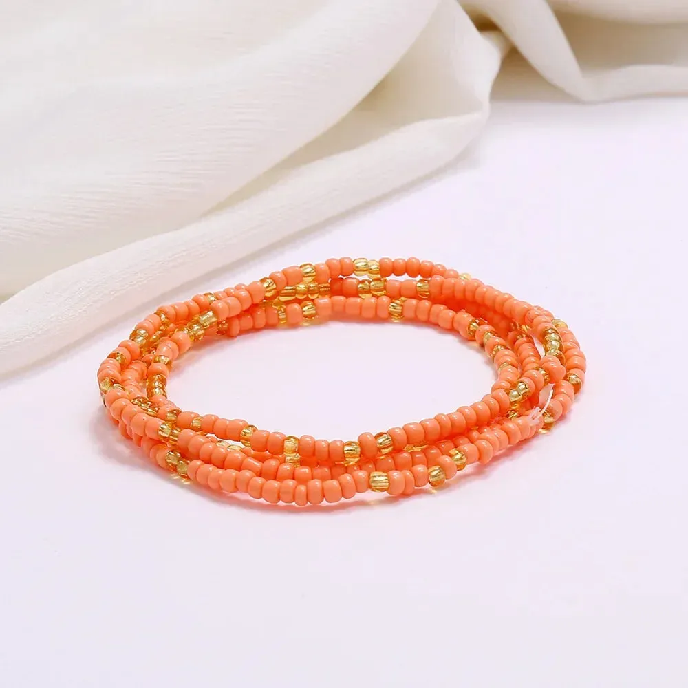 Bohemia Beads Ankle Bracelet Body Jewelry Summer Handmade Beach Anklets For Women Waistchain Foot Chain Girls Accessories Gifts
