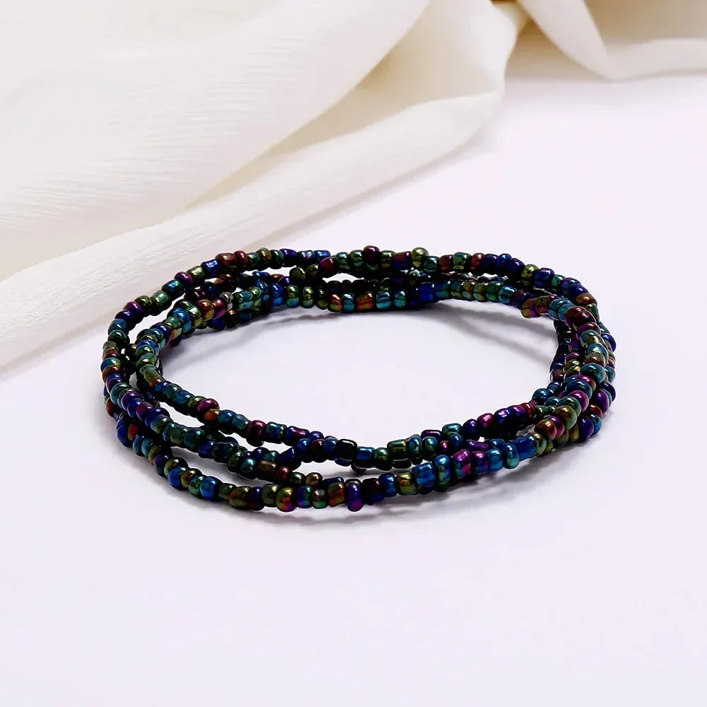 Bohemia Beads Ankle Bracelet Body Jewelry Summer Handmade Beach Anklets For Women Waistchain Foot Chain Girls Accessories Gifts