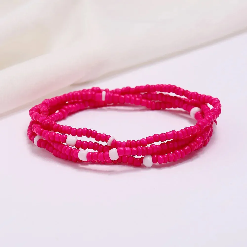 Bohemia Beads Ankle Bracelet Body Jewelry Summer Handmade Beach Anklets For Women Waistchain Foot Chain Girls Accessories Gifts