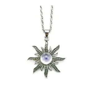 Bohemian Mood Tracker Pendant Necklace in Zinc Alloy for Y2K Style