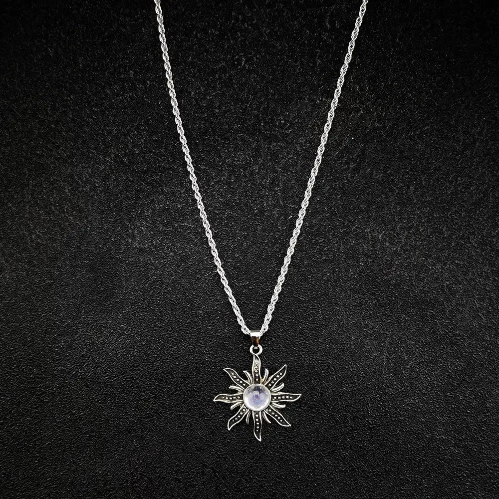 Bohemian Mood Tracker Pendant Necklace in Zinc Alloy for Y2K Style