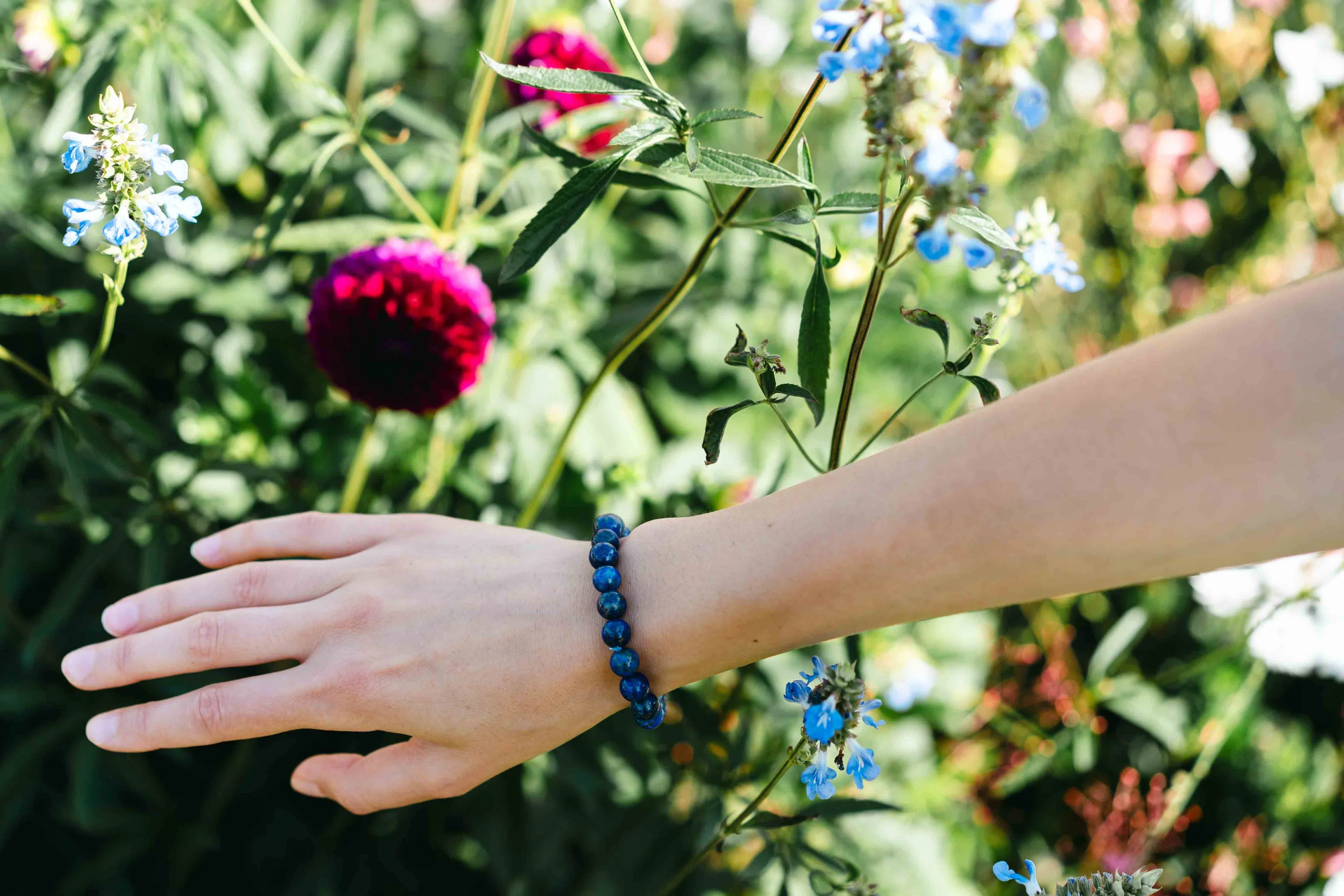 Bracelet Chakra Du 3ème Oeil en Lapis-Lazuli