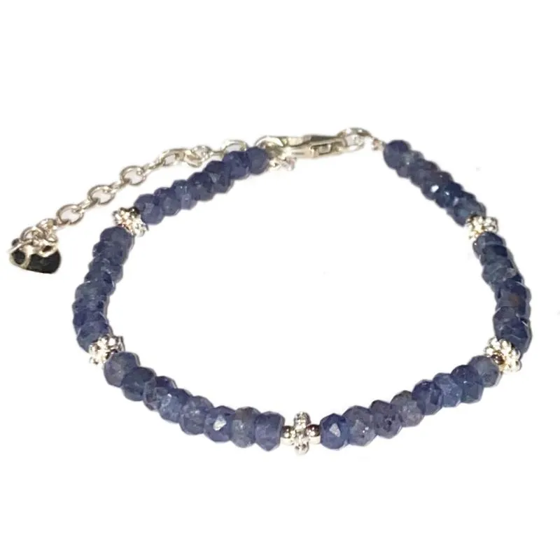 Bracelet iolite Inde AA argent 925
