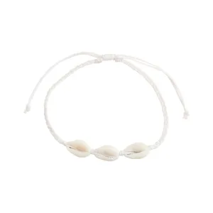 Braided Linen Triple Cowry Anklet