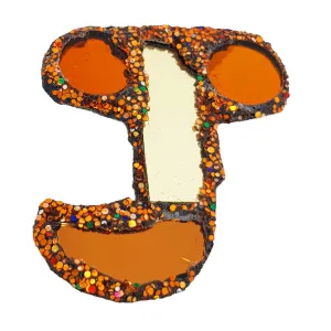 BROOCH ORANGE J Stock-clearance First-come-first-served - LETTER