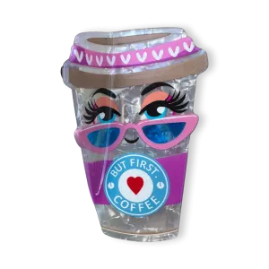 But coffee first  - hair claw