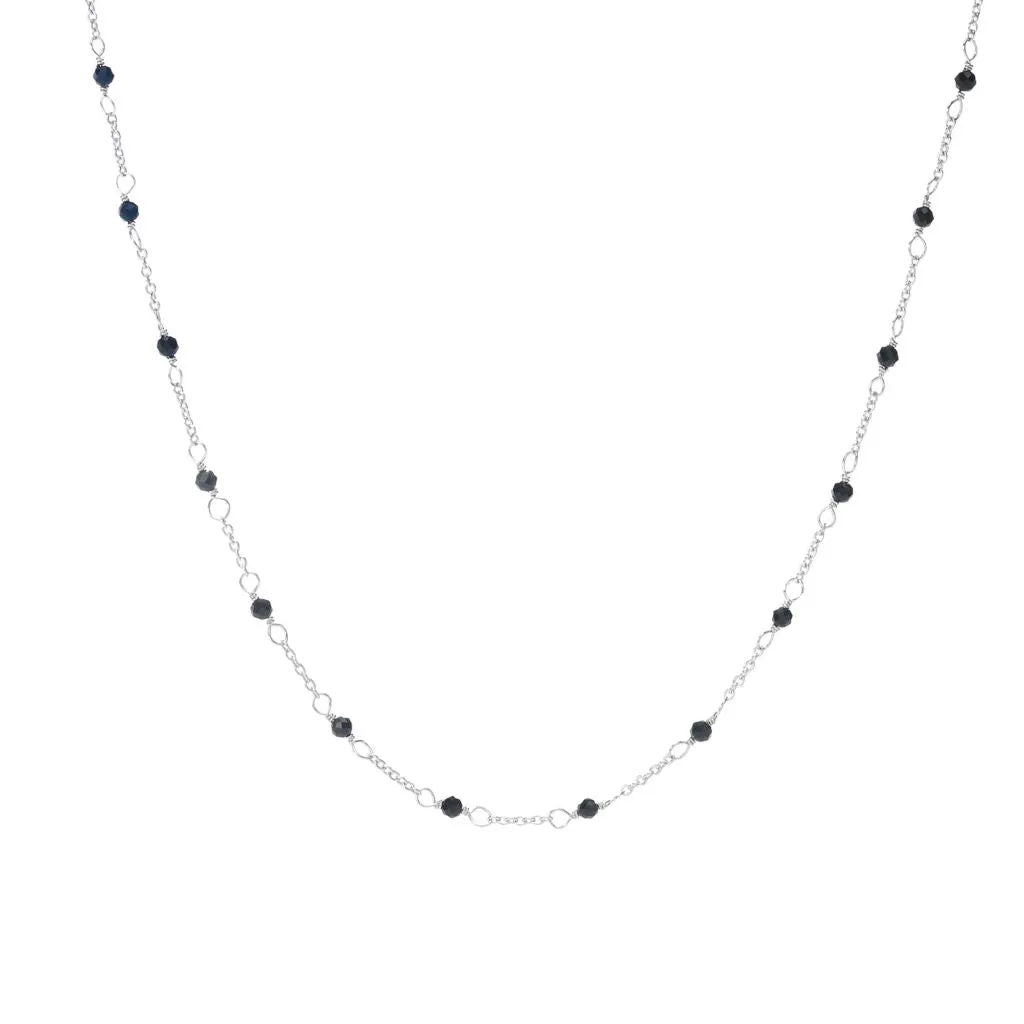 Cameo Italiano "Elements" Black Onyx Station Choice of Length Necklace