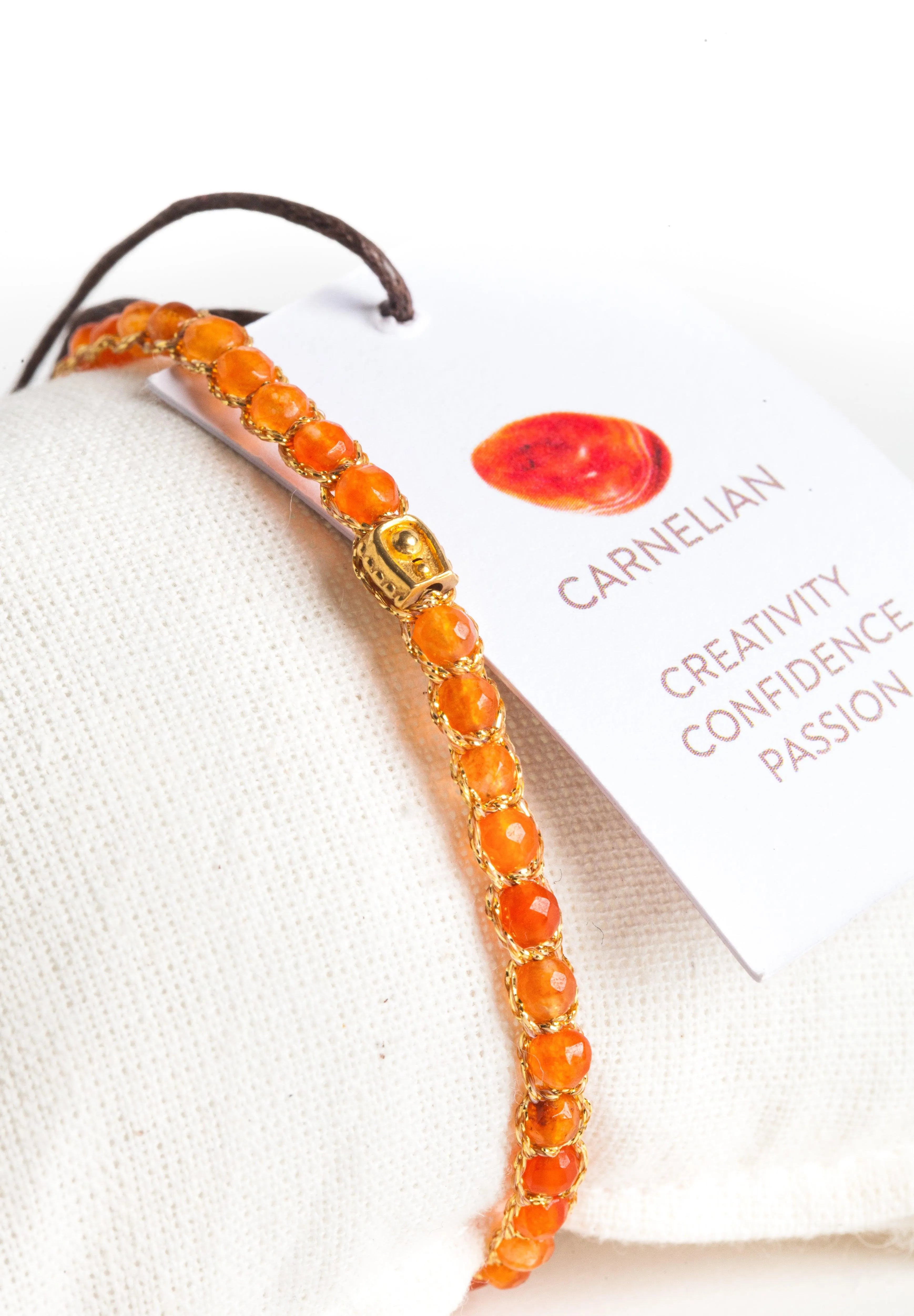 Carnelian from Peru Bracelet | Gold