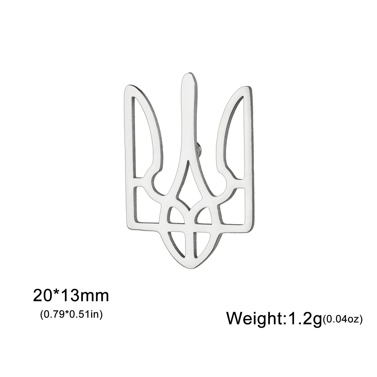 Cazador Ukraine National Symbol Brooch Pin for Men Women Gold Color Stainless Steel Jewelry Suit Collar Badges 2025 Wholesale