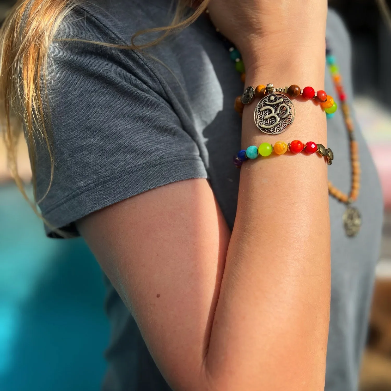 Chakra Colors Balance Beaded Bracelet