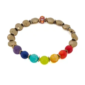 Chakra Colors Balance Beaded Bracelet