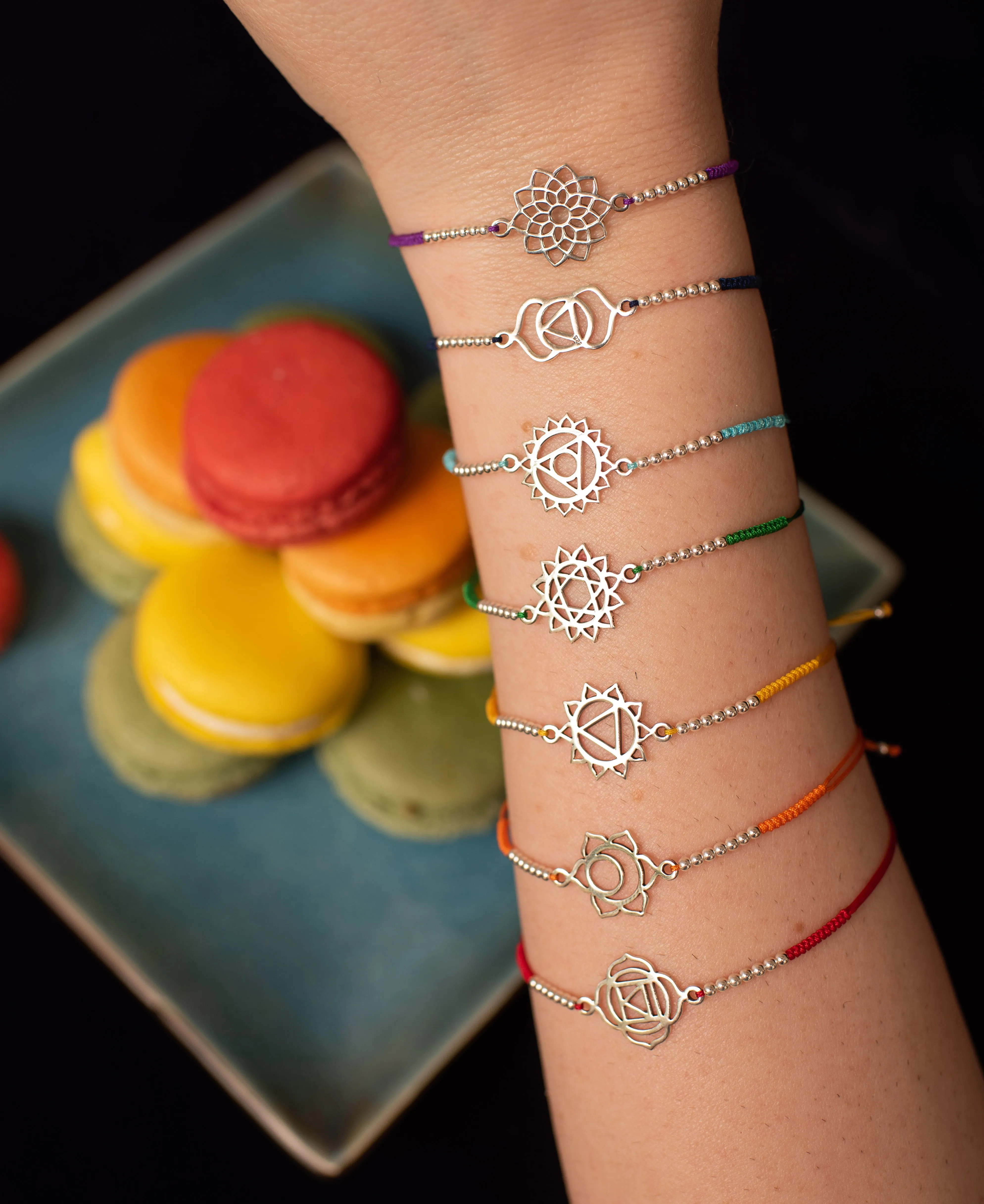 Chakra Satin String Bracelet