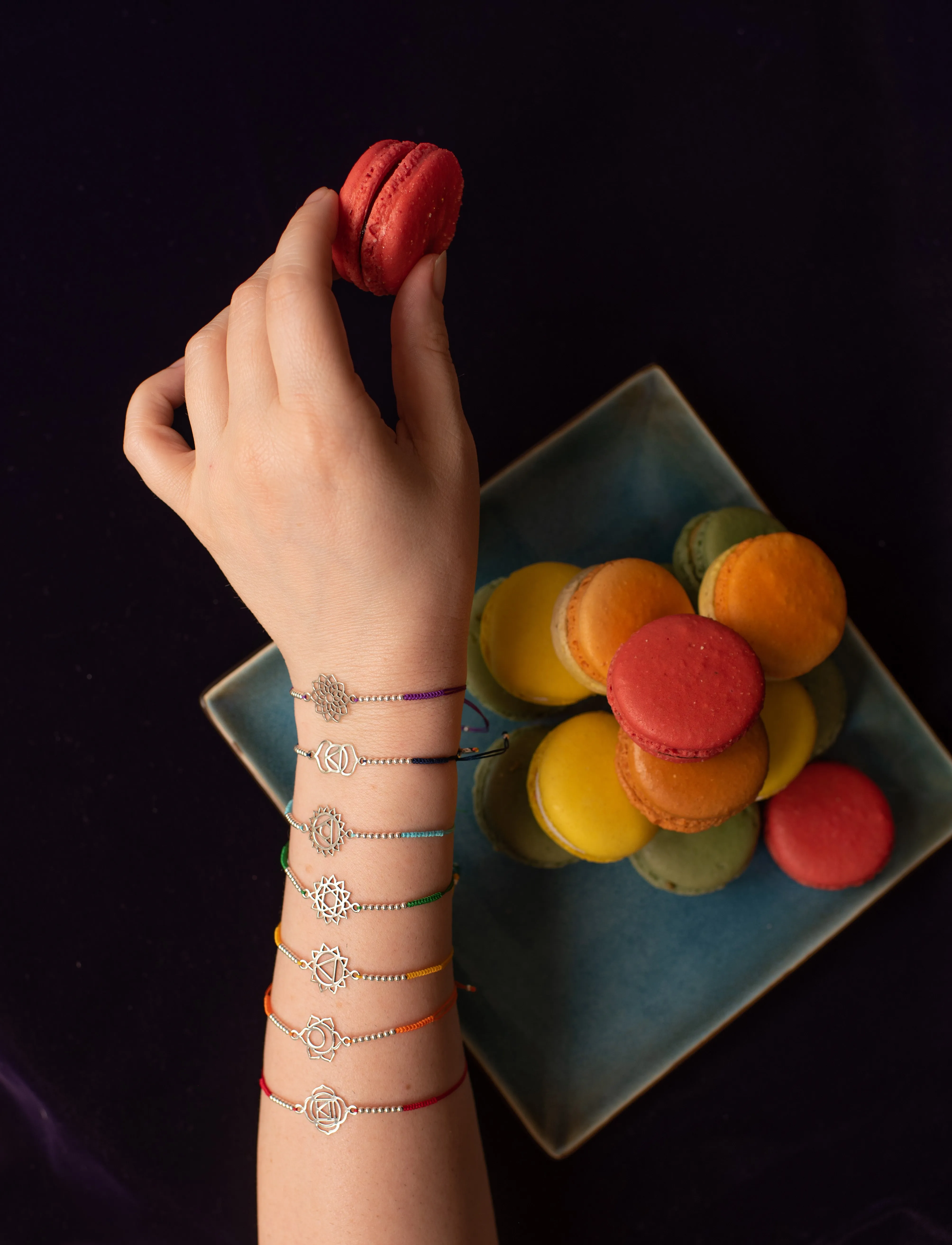Chakra Satin String Bracelet