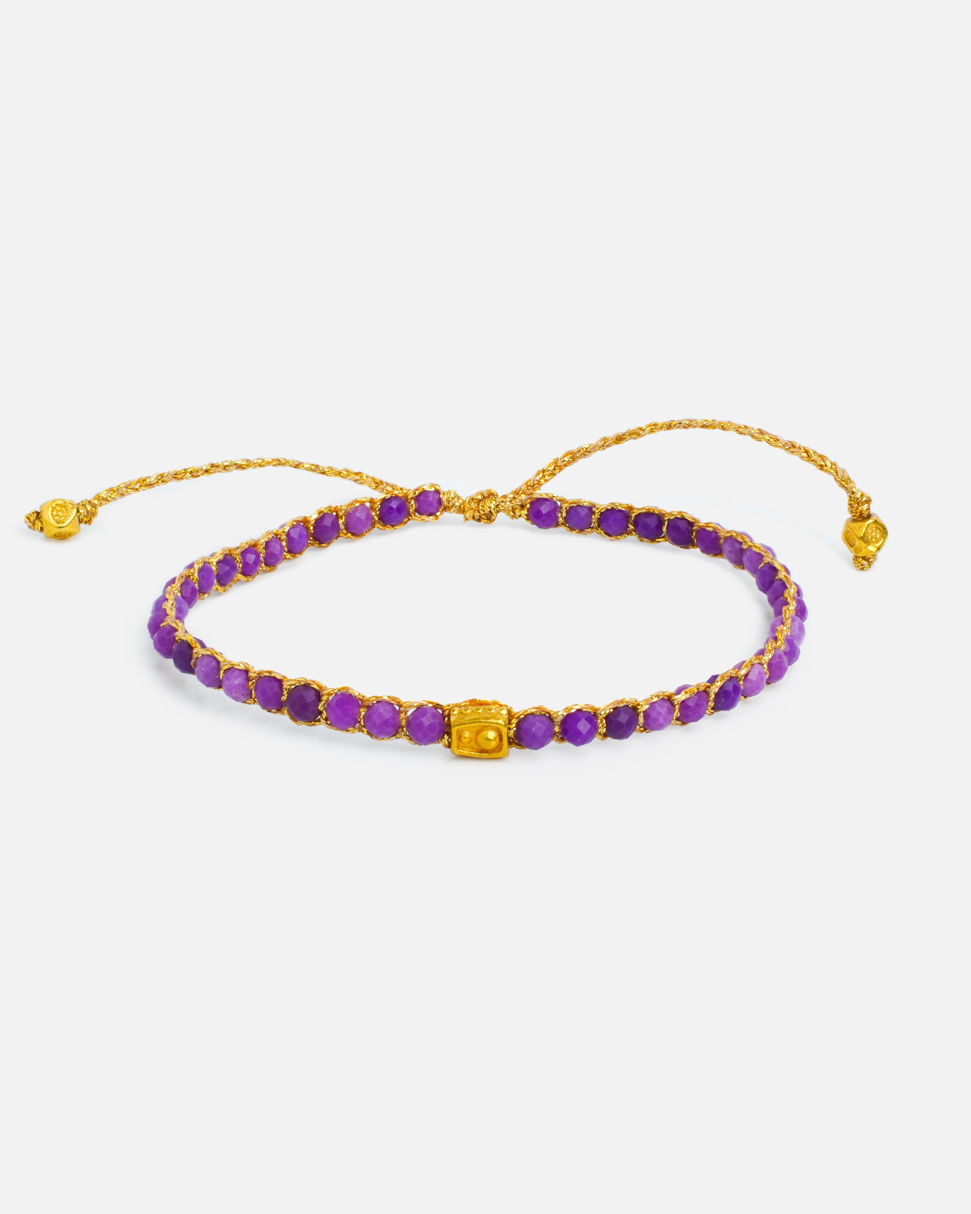 Charoite Bracelet | Gold