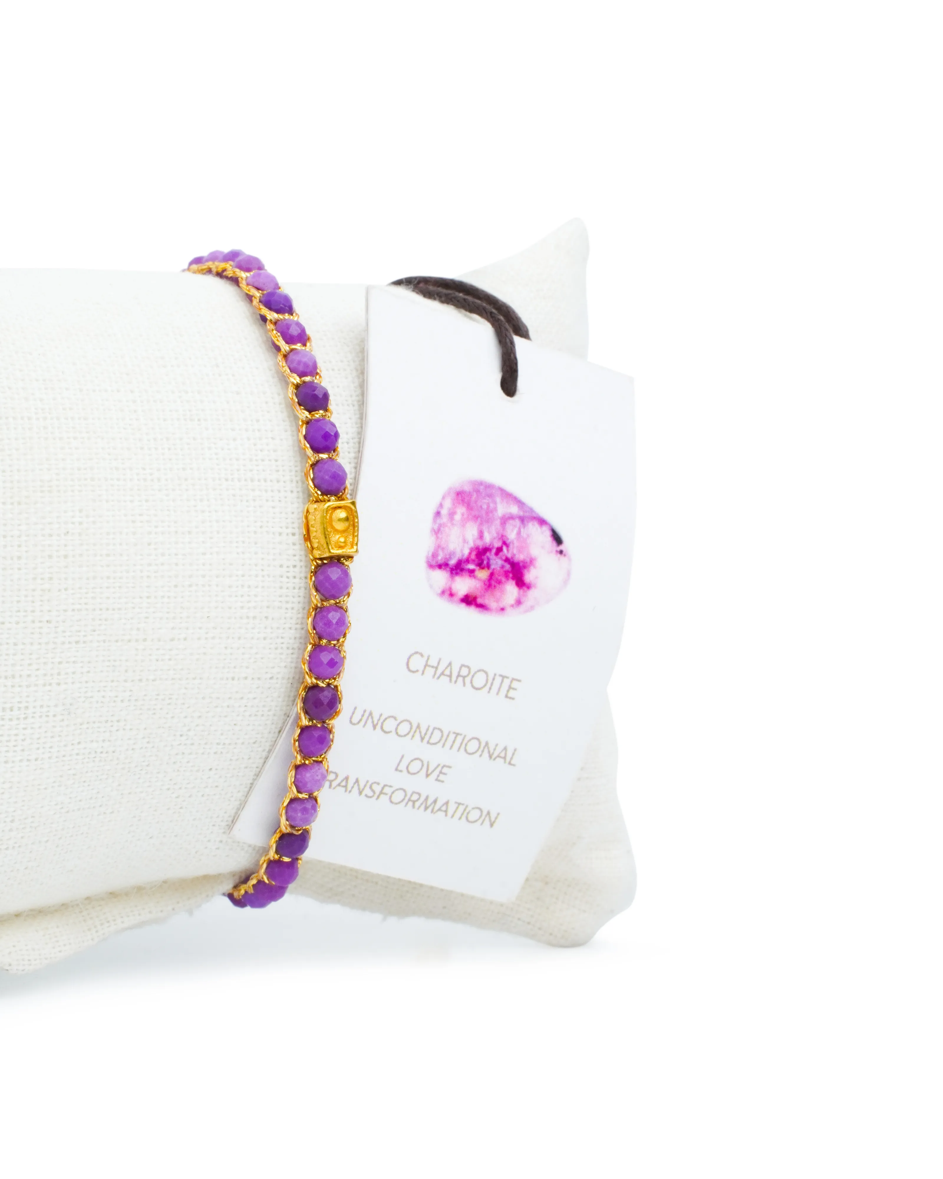 Charoite Bracelet | Gold