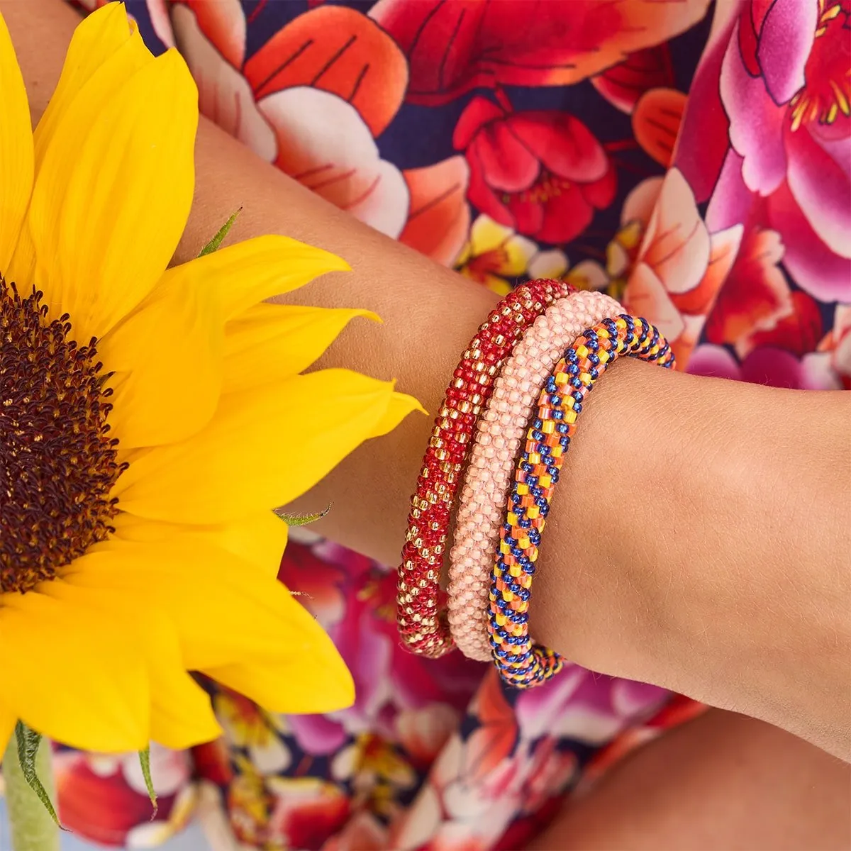 City of Lights | Himalayan Glass Bead Bracelet