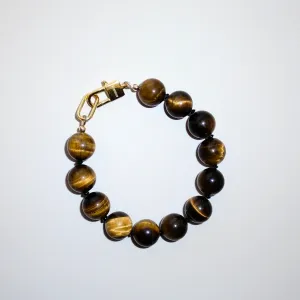Clasp Bracelet - Tigers Eye & Black Tourmaline