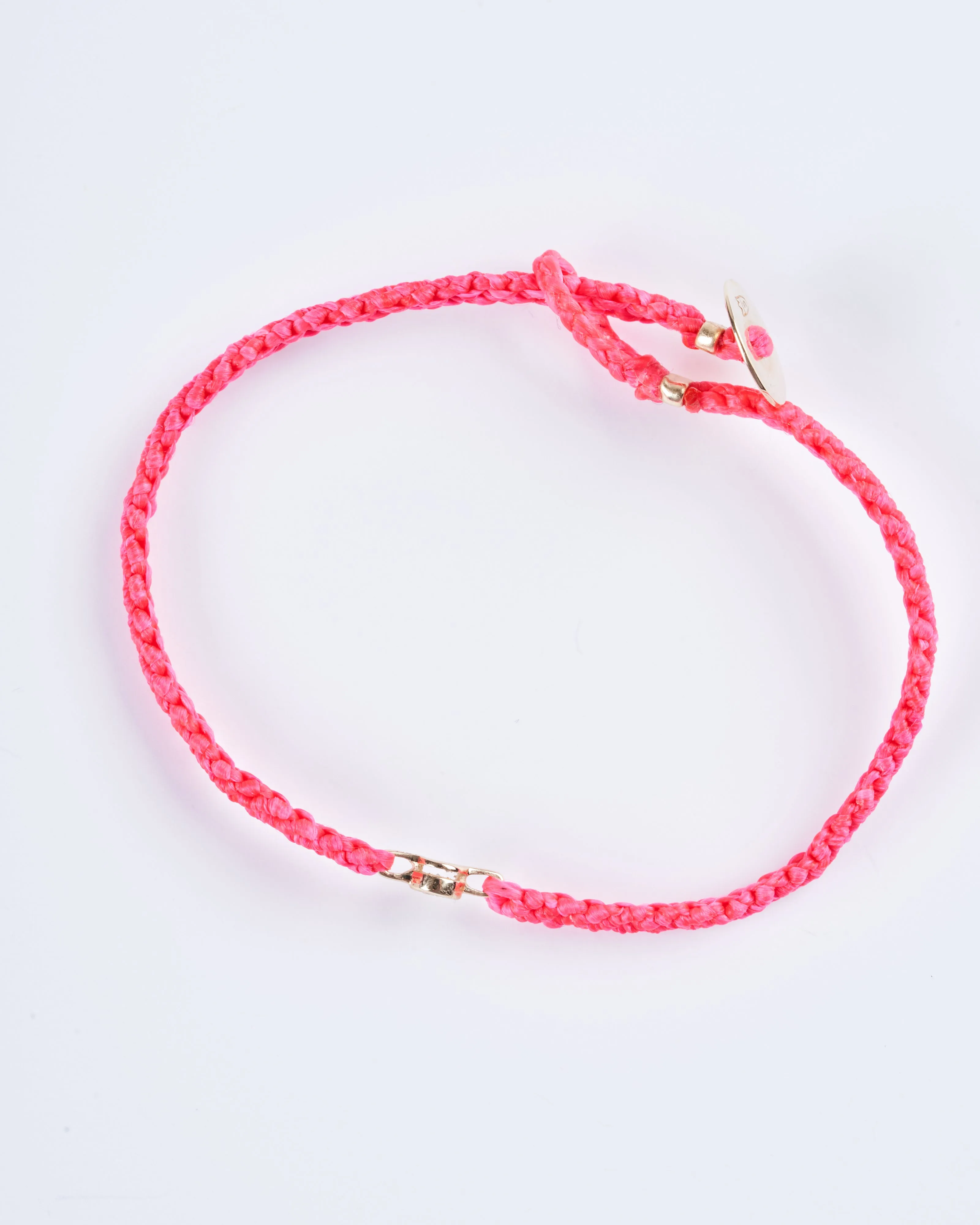 classic diamond bracelet in fuchsia - gold
