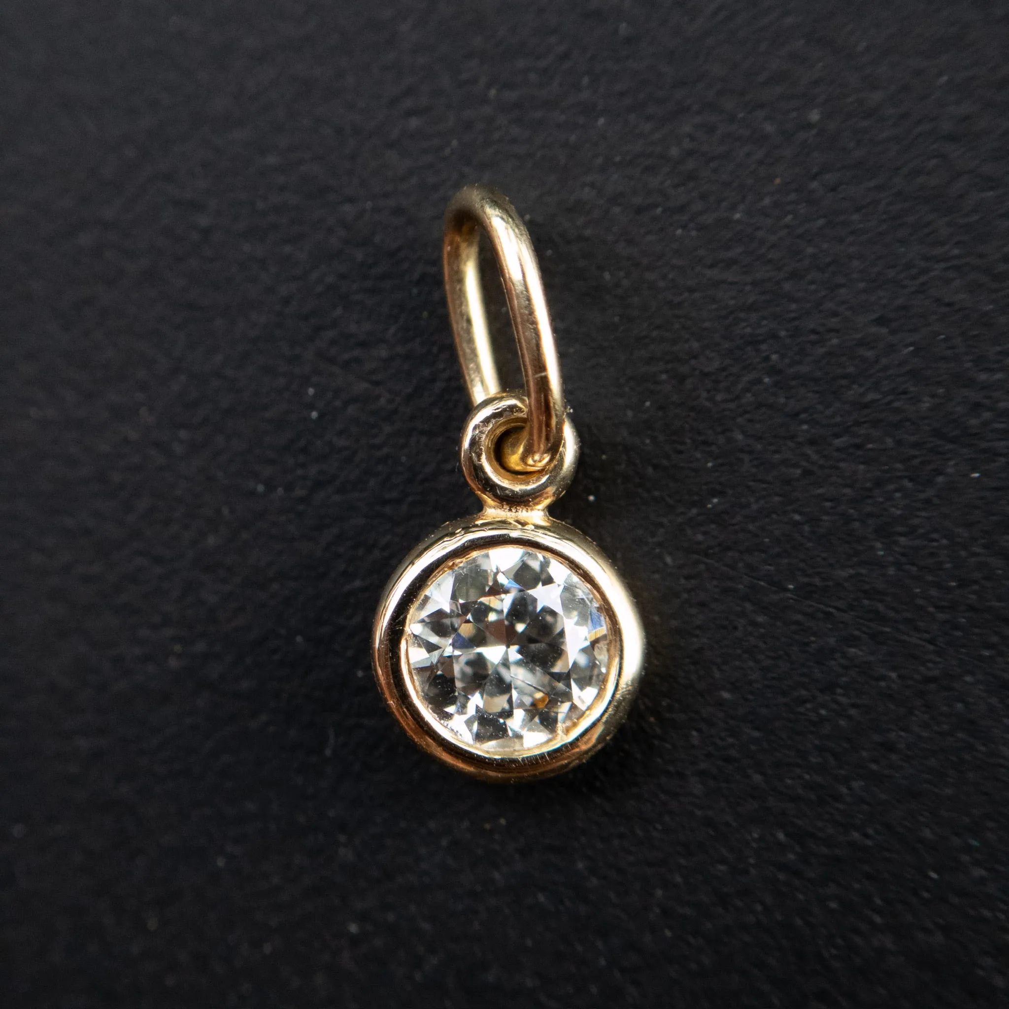 Classic Repurposed Antique Old European Cut Diamond Pendant