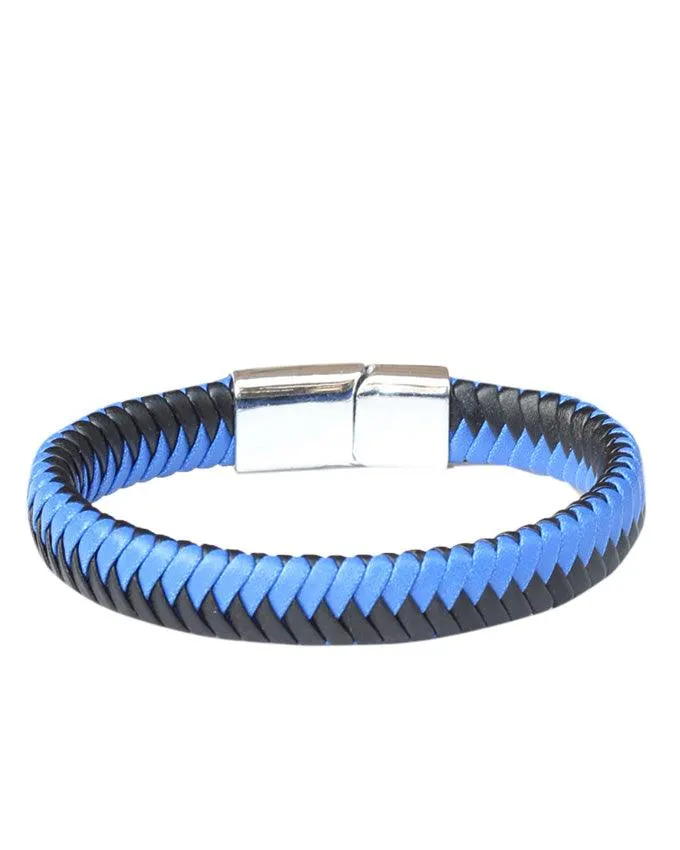 Cobra Woven Bracelet Blue and Black