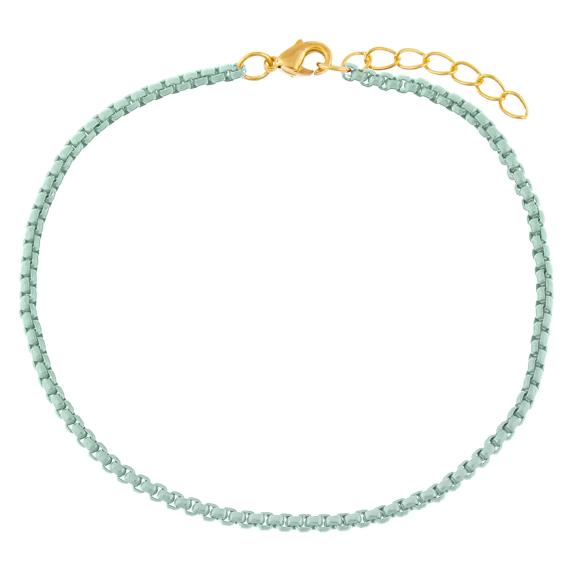 Colored Enamel Rope Chain Anklet