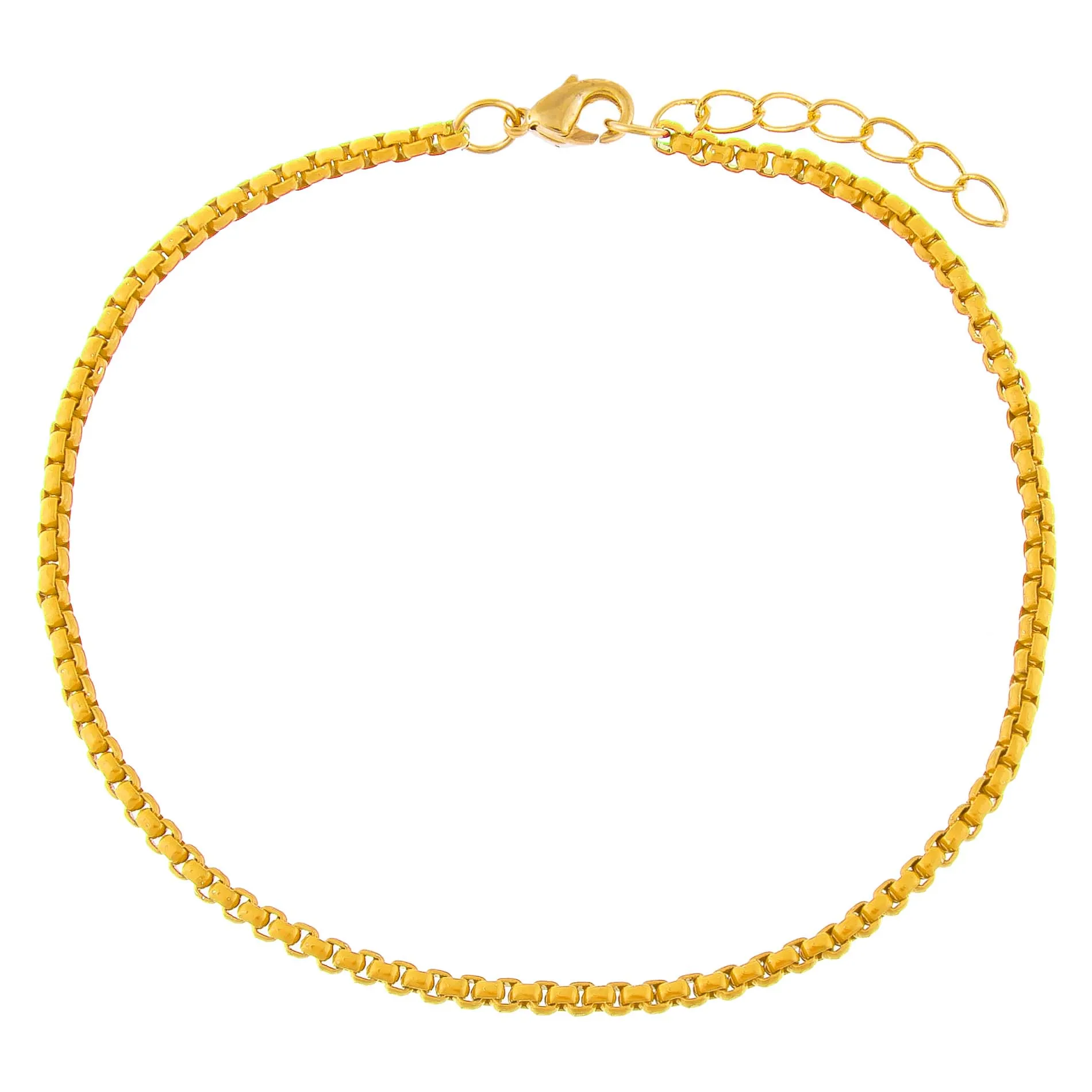 Colored Enamel Rope Chain Anklet