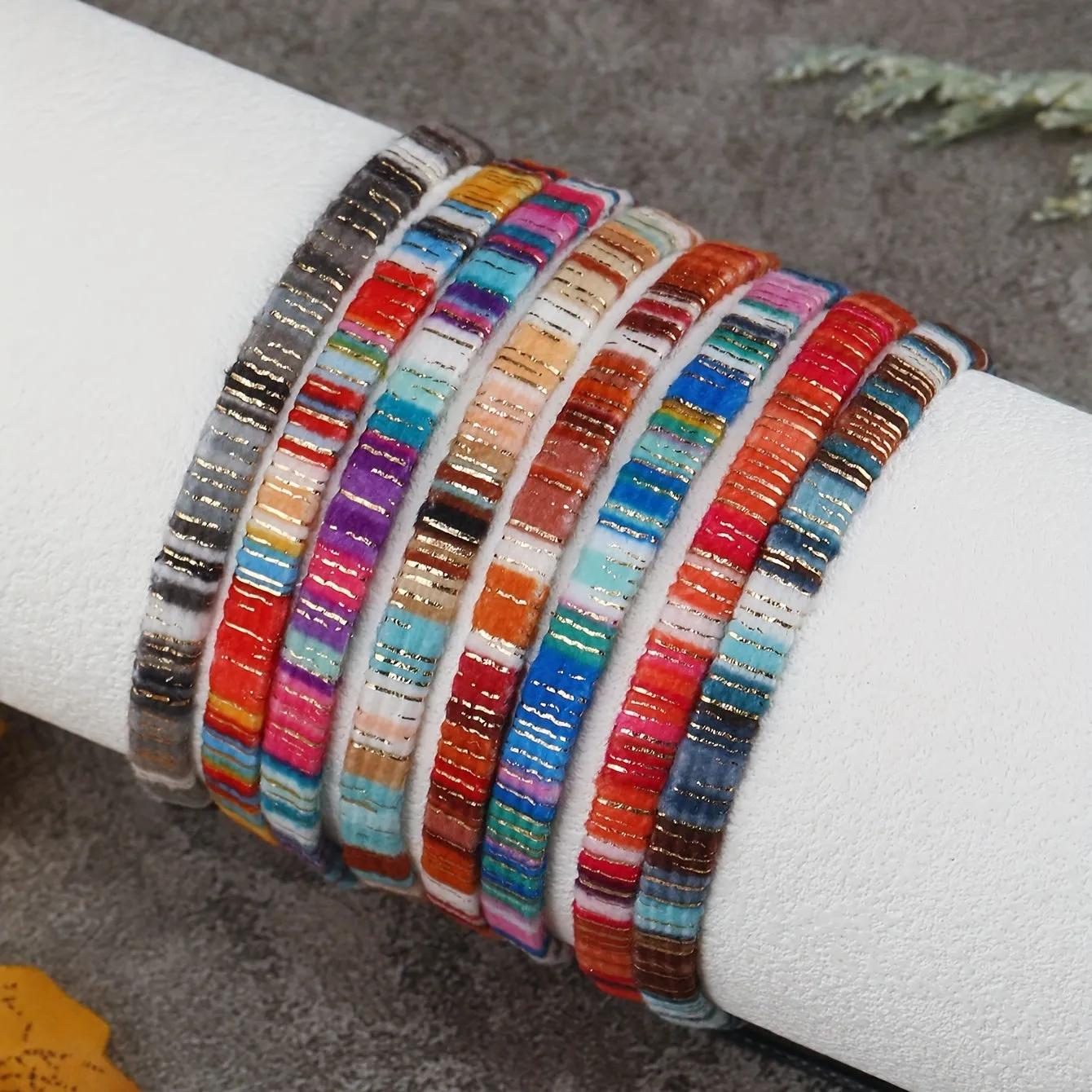 Colorful Woven Bracelet Anklet for Men