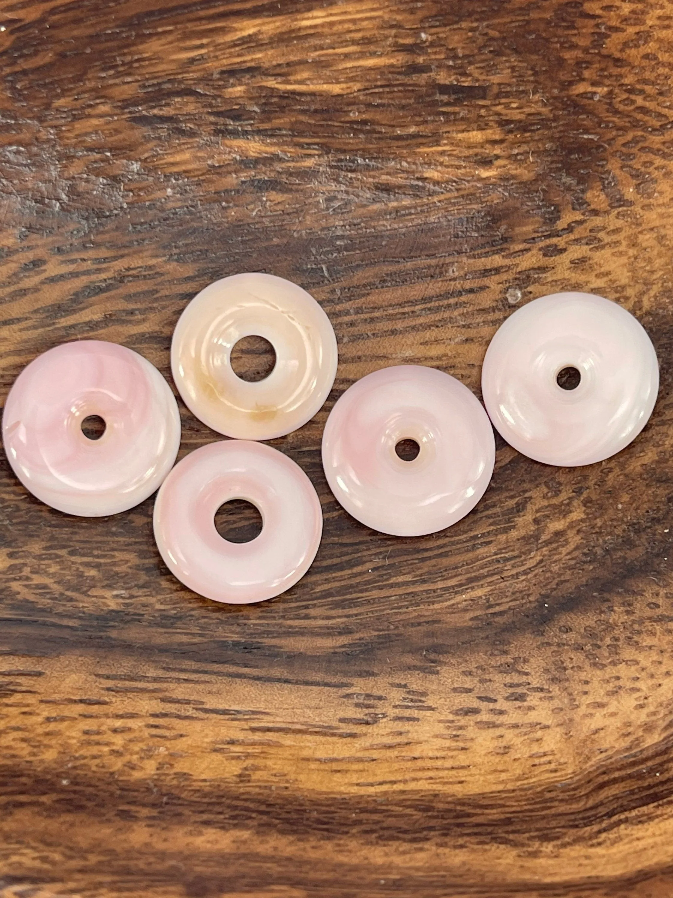 Conch pearl donut beads, Sku#M434