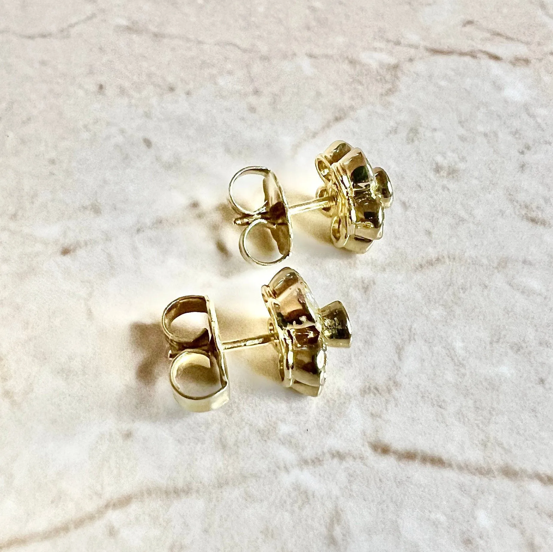 Convertible 18 Karat Yellow Gold 2.25 Carats Yellow Diamond Halo Stud Earrings By Carvin French