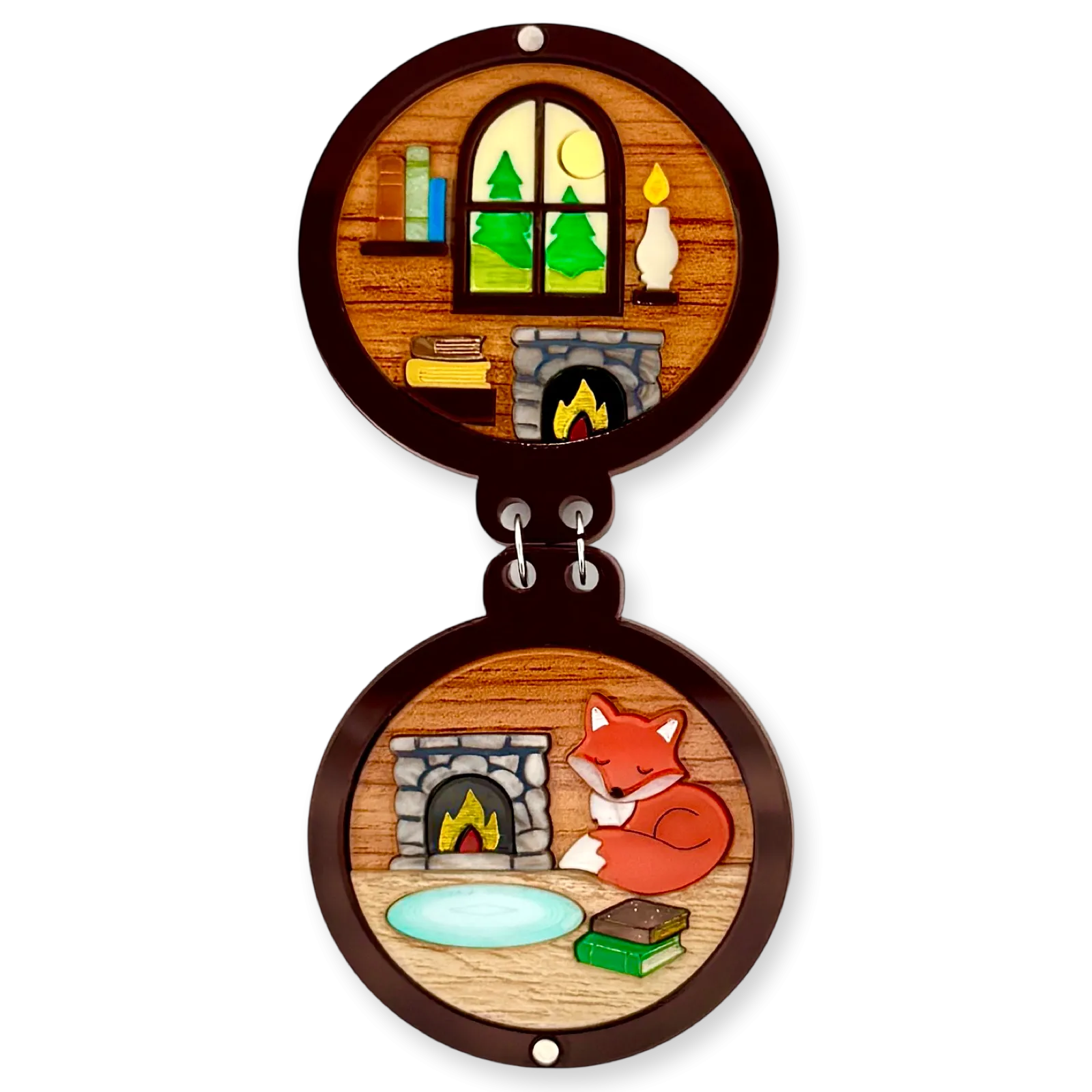 Cozy Fox 🦊 compact   - Brooch
