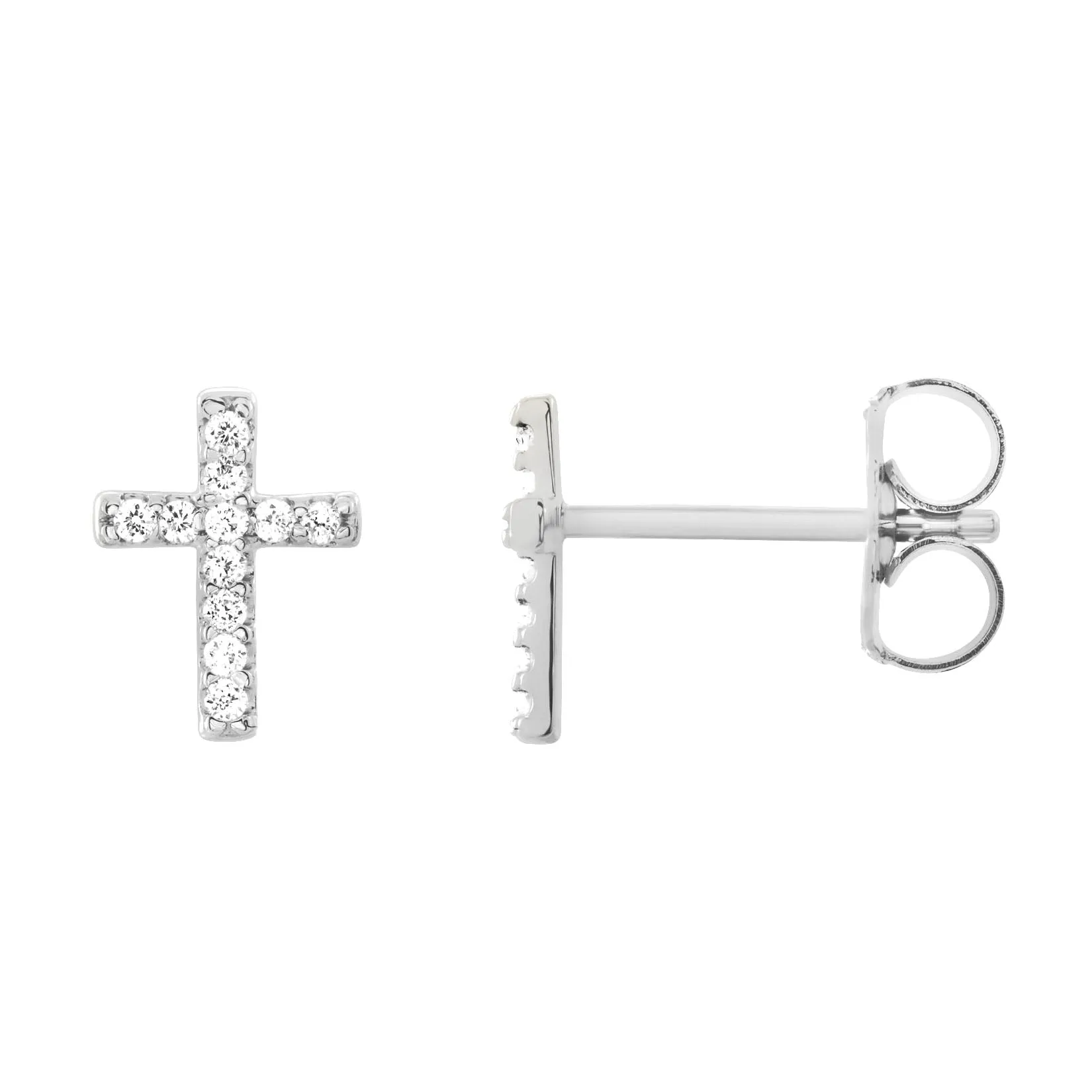 Cross Diamond Earrings