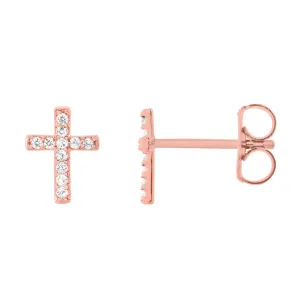 Cross Diamond Earrings