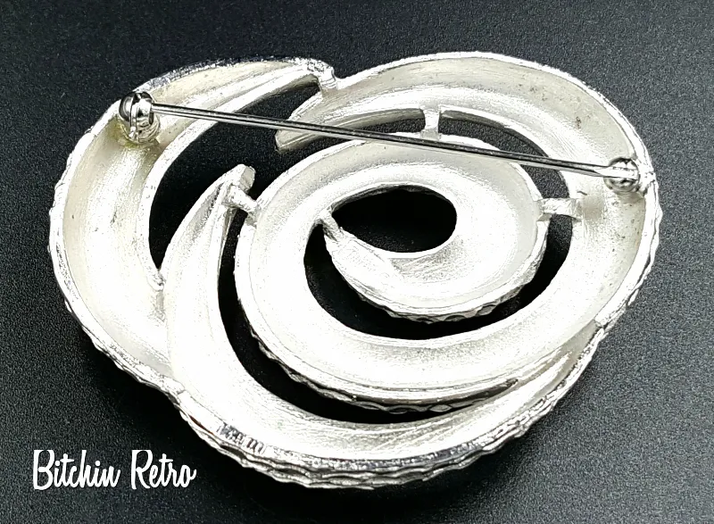 Crown Trifari Vintage Brooch with Mid Century Modern Style