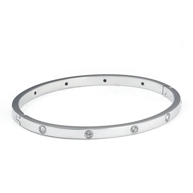 CZ Lover's Bracelet