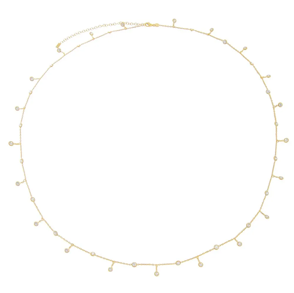 Dangling Bezel Belly Chain