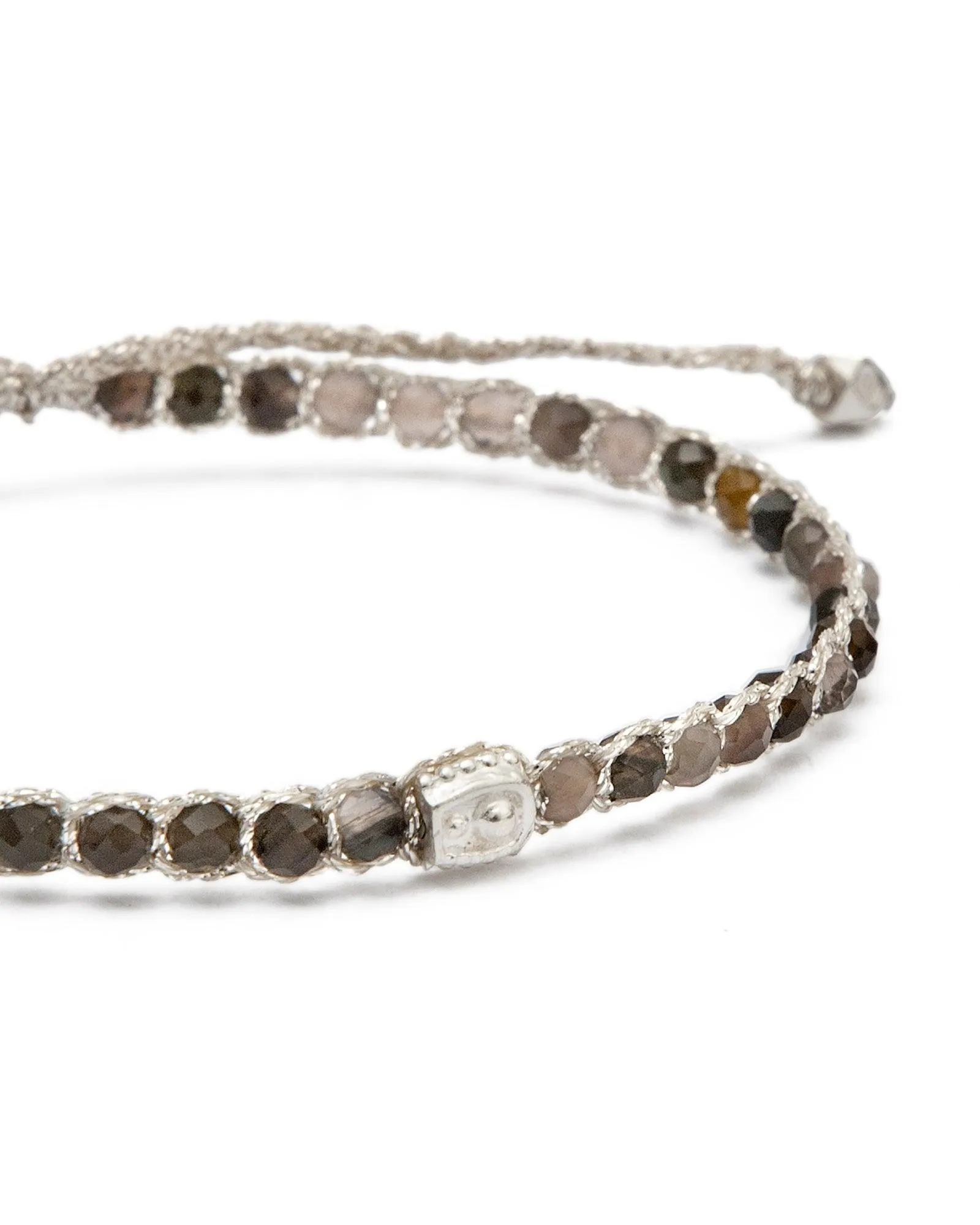 Dark Labradorite Bracelet | Silver