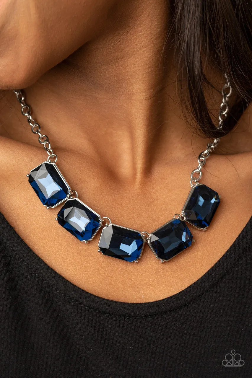 Deep Freeze Diva Blue Paparazzi Necklace