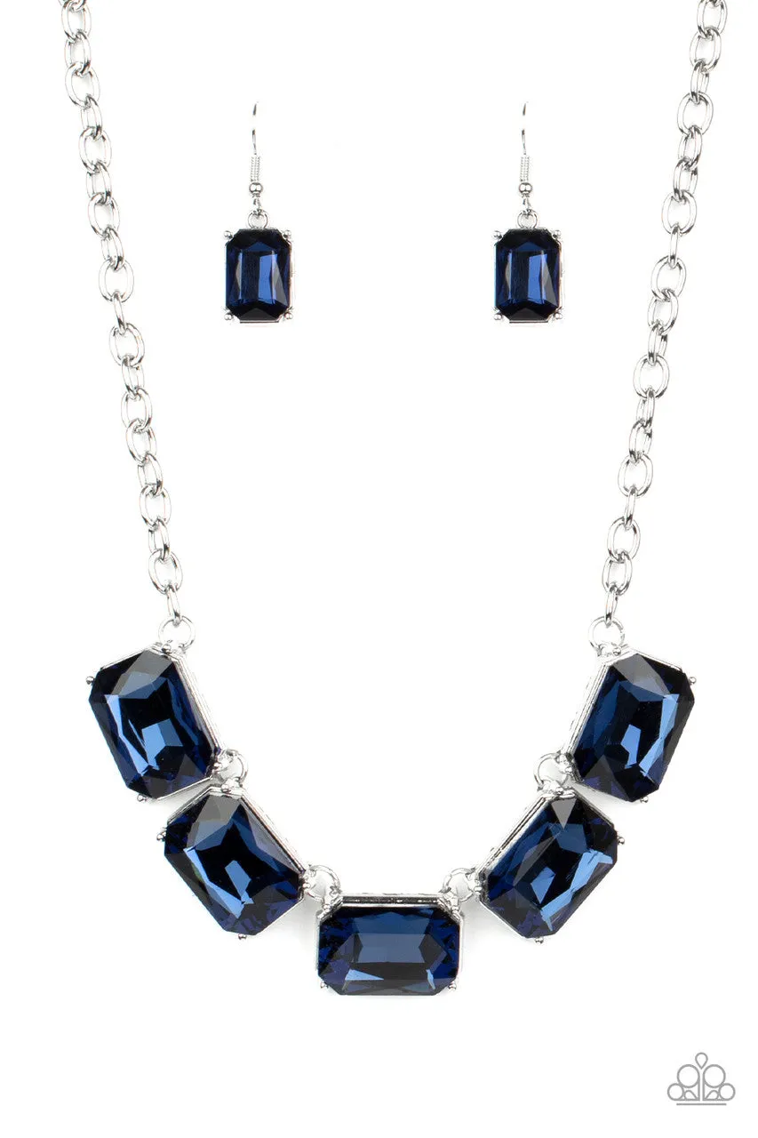 Deep Freeze Diva Blue Paparazzi Necklace